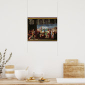 De begrafenis van Marat in de Oude Kerk Poster (Keuken)