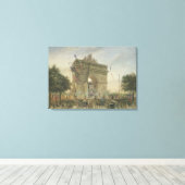 De begrafenis van Victor Hugo 1885 Canvas Afdruk (Insitu (Houten vloer))