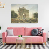 De begrafenis van Victor Hugo 1885 Canvas Afdruk (Insitu (Woonkamer))