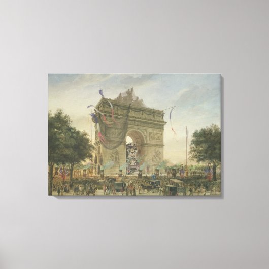 De begrafenis van Victor Hugo 1885 Canvas Afdruk (Voorkant)