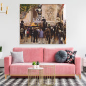 De begrafenis van Victor Hugo Canvas Afdruk (Insitu (Woonkamer))