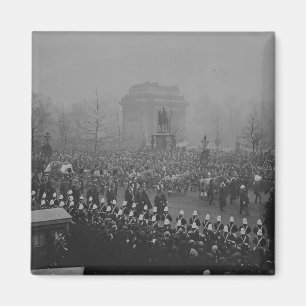 De begrafeniscortege van de koningin Victoria Magneet