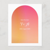 De begroting bewaart de Datum Modern Boho Arch nod Flyer (Achterkant)