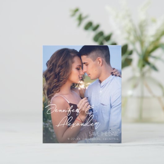 De begroting bewaart de Datum Moderne Foto Vertica (Staand voorkant)