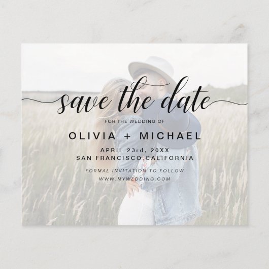 De begroting bewaart de Datum Witte Handgeschreven (Achterkant)