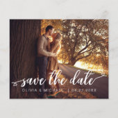 De begroting bewaart de Datum Witte Handgeschreven Flyer (Voorkant)