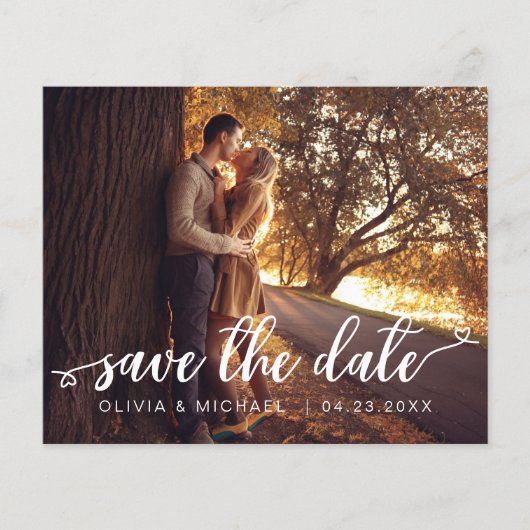 De begroting bewaart de Datum Witte Handgeschreven Flyer (Voorkant)