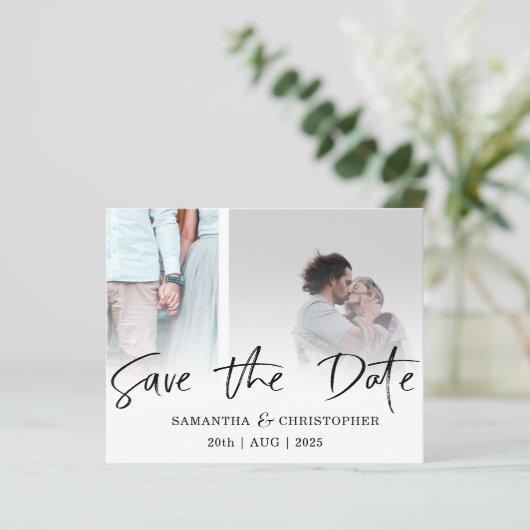 De begroting bewaart de Datum Zwarte & Witte Malpl (Staand voorkant)