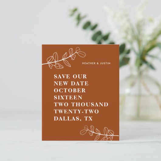 De begroting brandt Oranje Terracotta sparen de da (Staand voorkant)