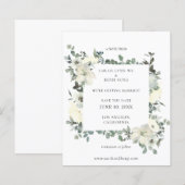 De begroting Dusty Blue & White Floral sparen de D (Voorkant / Achterkant)