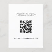 De begroting elegante bruiloft QR CODE behalve de (Achterkant)