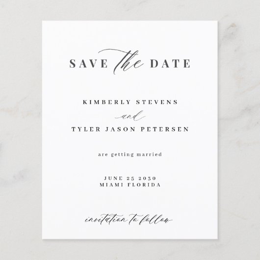 De begroting elegante bruiloft QR CODE behalve de  (Voorkant)