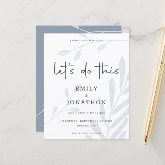 De begroting laat dit verlaten Stusty Blauw sparen (Voorkant / Achterkant in situ)