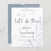 De begroting laat dit verlaten Stusty Blauw sparen (Voorkant / Achterkant)