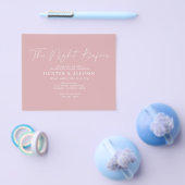 De begroting roze de nacht voor | Uitnodigingsbroc Flyer (Enkel)