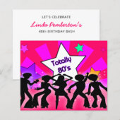 De begroting roze in totaal de Uitnodiging van de  (Voorkant / Achterkant)