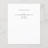 De begroting sparen de Datum Moderne Foto Vertical Flyer (Achterkant)