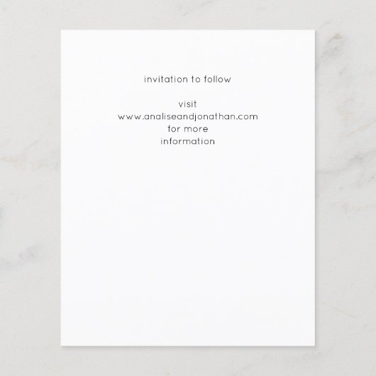 De begroting sparen de Datum Moderne Foto Vertical Flyer (Achterkant)