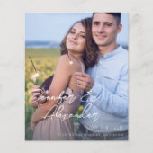 De begroting sparen de Datum Moderne Foto Vertical Flyer (Voorkant)