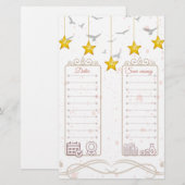 De begroting van de Tracker van het Inkomen van de Briefpapier (Voorkant / Achterkant)