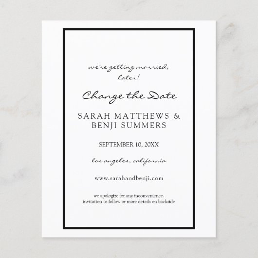 De begroting zwart-wit annuleert of verandert de D Flyer (Voorkant)