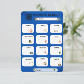 💍 📝 de begrotingsplanner voor het ultieme huweli RSVP kaartje (Staand voorkant)