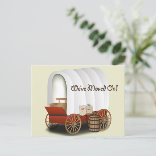 De behandelde Verandering van het Adres van de Briefkaart (Staand voorkant)