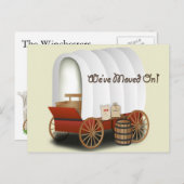 De behandelde Verandering van het Adres van de Briefkaart (Voorkant / Achterkant)