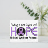 De behandeling begint met het Hodgkin-lymfoom van Briefkaart (Staand voorkant)