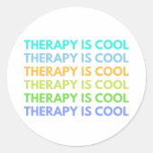 De behandeling is kool ronde sticker (Voorkant)