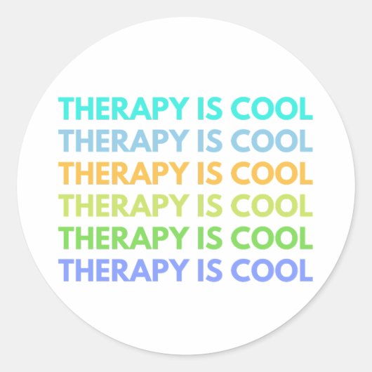 De behandeling is kool ronde sticker (Voorkant)