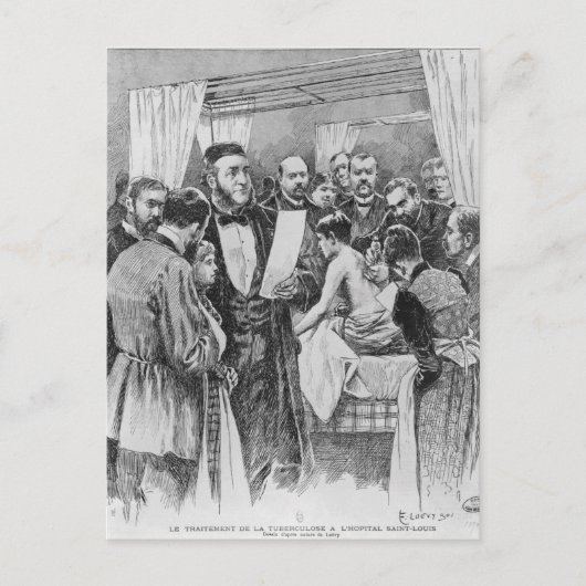 De behandeling van tuberculose briefkaart (Voorkant)