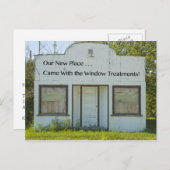 De Behandelingen van het venster - grappige Verand Aankondigingskaart (Voorkant / Achterkant)