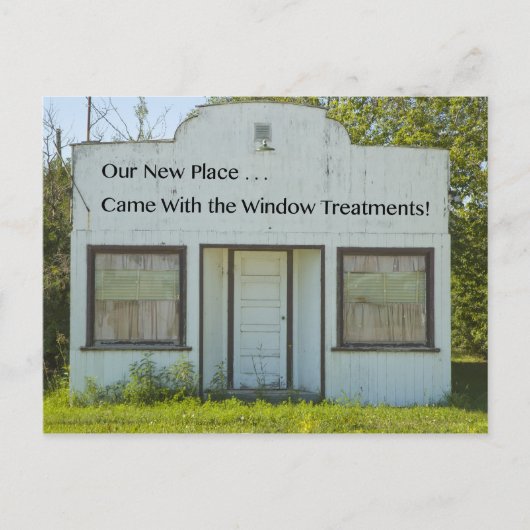 De Behandelingen van het venster - grappige Verand Aankondigingskaart (Voorkant)