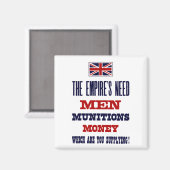 De behoefte van het Rijk ~ Mannen, munitie en geld Magneet (Voorkant / Achterkant)