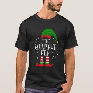 De behulpzame Elf Matching Familie Kerstmis Party  T-shirt