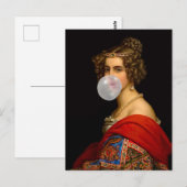 De Beierse schoonheid en de Bubble Gum Briefkaart (Voorkant / Achterkant)