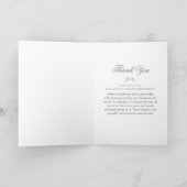 De beige BloemenSympathie van de Foto van de Bedankkaart (Binnen)