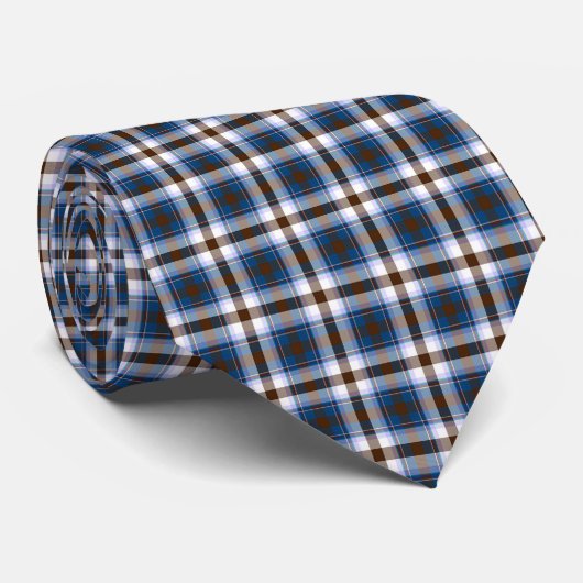 De bekende Plaid Stropdas (Opgerold)