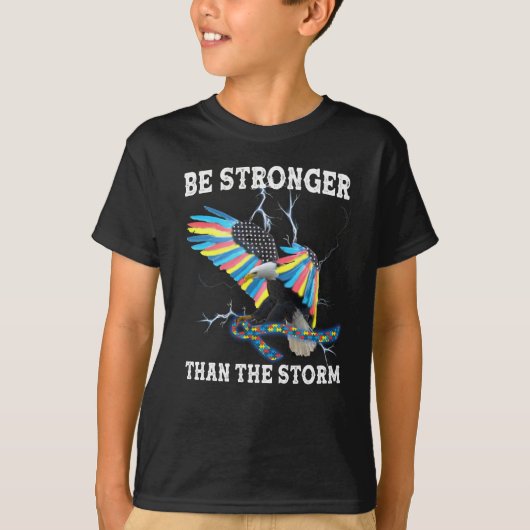 De bekendheid van autisme Eagle is sterker dan het T-shirt (Voorkant)