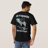 De bekendheid van autisme Eagle is sterker dan het T-shirt (Achterkant volledig)