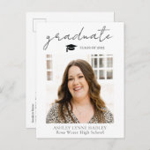 De Bekendmaking van het Manuscript van het Afstude Aankondigingskaart (Voorkant / Achterkant)