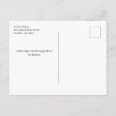 De Bekendmaking van het Manuscript van het Afstude Aankondigingskaart (Achterkant)