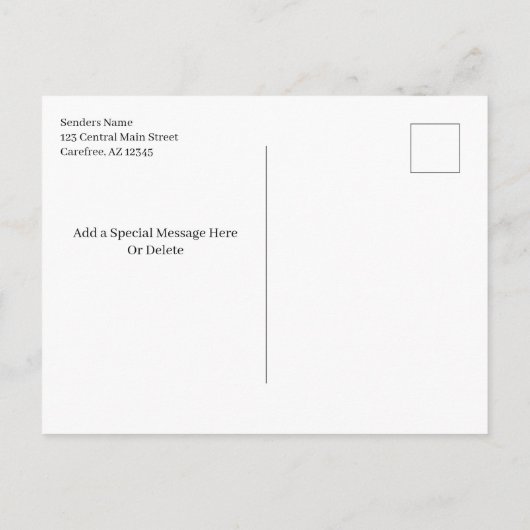 De Bekendmaking van het Manuscript van het Afstude Aankondigingskaart (Achterkant)