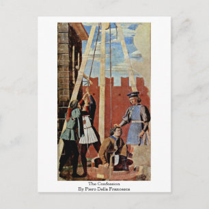 De bekentenis. Door Piero Della Francesca Briefkaart