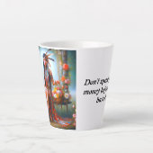 De beker van genegenheid: nippen, glimlachen, herh latte mok (Voorkant)