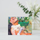 De Beker van Tea door Mary Cassatt Briefkaart (Staand voorkant)