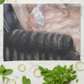 De Beker van Tea door Mary Cassatt Theedoek (Gevouwen)