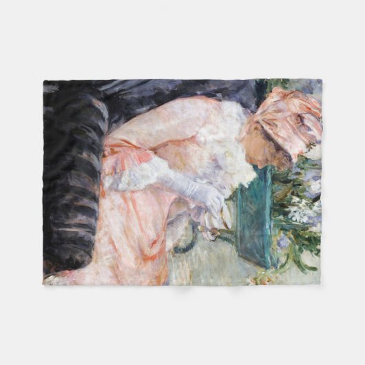 De Beker van Tea, Mary Cassatt Fleece Deken (Voorkant (Horizontaal))