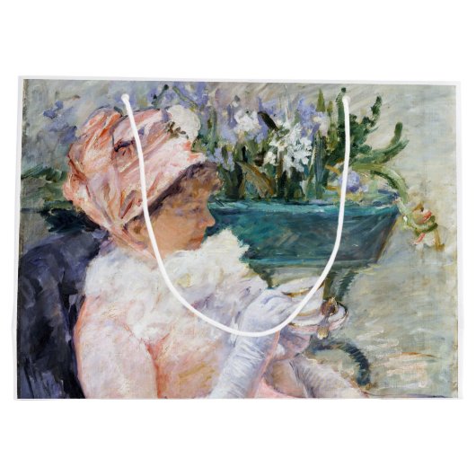 De Beker van Tea, Mary Cassatt Groot Cadeauzakje (Achterkant)
